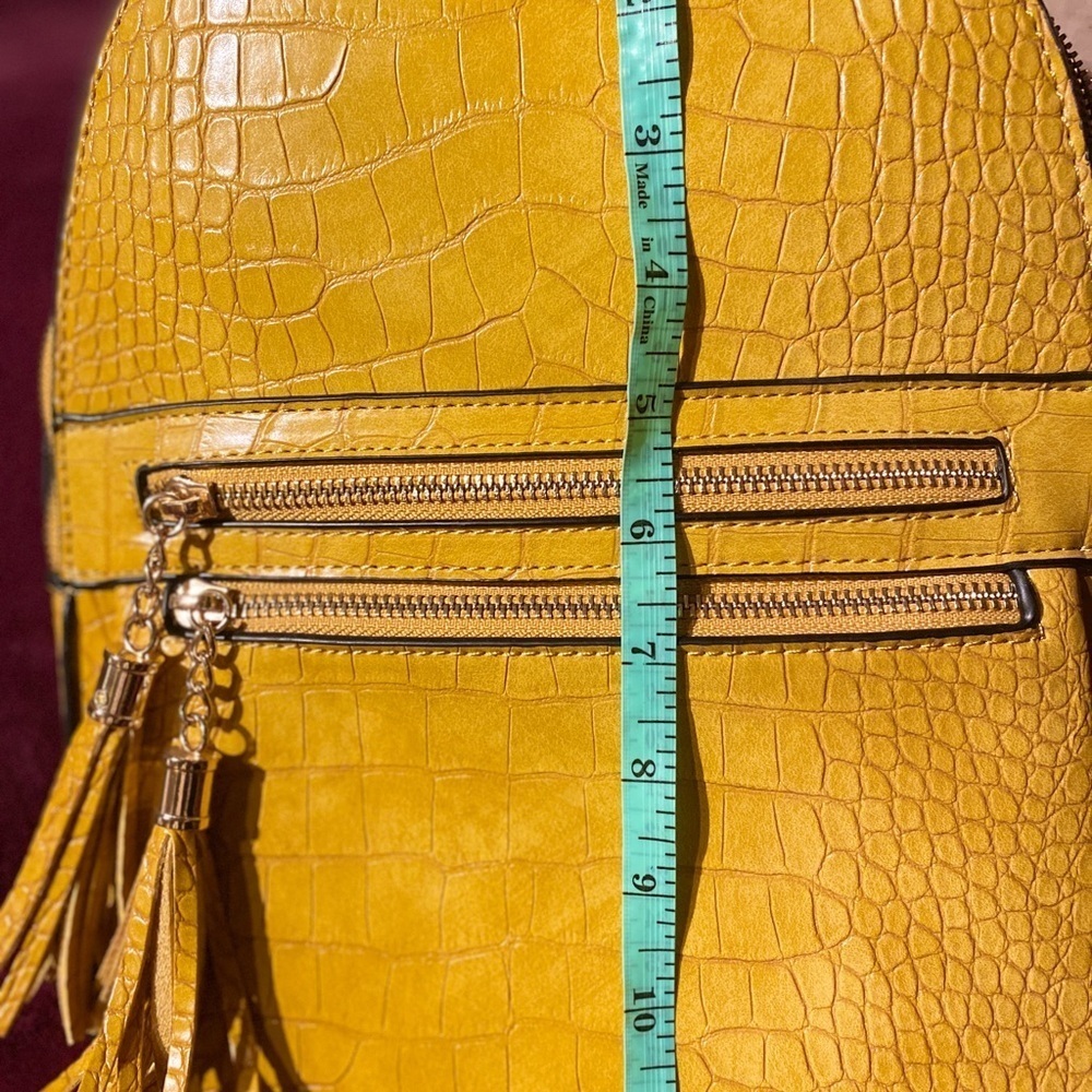 Brand New Beautiful Yellow Mustard Color bag, for office or school. Never Used! - Picture 5 of 9